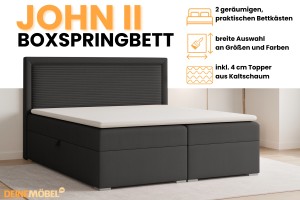 JOHN II Boxspringbett mit Bettkasten Deine Möbel