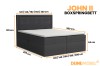 John II Boxspringbett Maße: 120x205 cm, Liegehöhe 64 cm, verschiedene Breiten verfügbar.