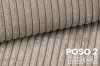 Polsterstoff POSO 2 in Beige – Cord-Optik mit weicher Oberfläche für moderne Möbel.