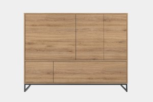 GENEVE 160 cm Kommode Sideboard Sandbeige Dunkelgrün Deine Möbel