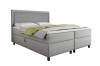 Modernes Boxspringbett John in Hellgrau mit Bettkasten-Funktion