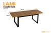 Esstisch Lami 14: Produktmaße 240 cm Länge und 90 cm Breite.