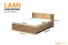 Detaillierte Maße für das Lami Bett 26 in 160x200 cm mit Breiten- und Höhenangaben.