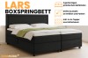 Highlights boxspringbed LARS: Inclusief opbergruimtes, topper en kleurkeuze.