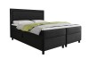Anthrazitfarbenes Boxspringbett aus Cordstoff mit Bettkasten