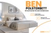 BEN Polsterbett in Beige mit Bettkästen – Stil und Komfort für das Schlafzimmer.