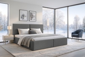 BEN Polsterbett in Cord, Bouclé & Samt, inkl. Lattenrost und Bettkasten Deine Möbel