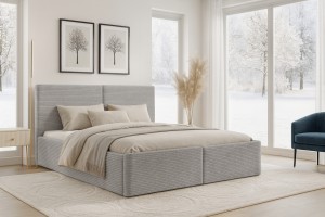 BEN Polsterbett in Cord, Bouclé & Samt, inkl. Lattenrost und Bettkasten Deine Möbel