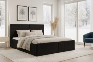 BEN Polsterbett in Cord, Bouclé & Samt, inkl. Lattenrost und Bettkasten Deine Möbel