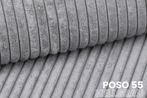 BERNO massives Polsterbett in Cord, Bouclé & Samt, inkl. Lattenrost und Bettkasten Deine Möbel