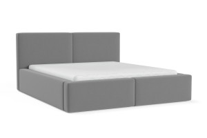 BERNO massives Polsterbett in Cord, Bouclé & Samt, inkl. Lattenrost und Bettkasten Deine Möbel