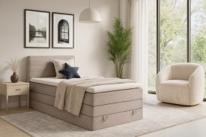 NADIA Boxspringbett mit Bettkasten Boxbett in Cord Deine Moebel