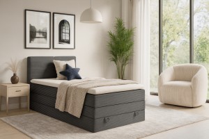 NADIA Boxspringbett mit Bettkasten Boxbett in Cord Deine Moebel