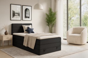 NADIA Boxspringbett mit Bettkasten Boxbett in Cord Deine Moebel