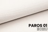Close-up of Paros 01 woven fabric in Ecru – structured upholstery fabric for furniture.