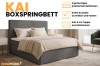 Infographic over het boxspringbed Kai met highlights zoals opbergruimte en koudschuimtopper.