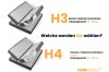 Vergleich Matratzen Härtegrad H3 Bonell-Federkern und H4 Taschen-Federkern für Boxspringbetten.