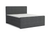 Modernes Boxspringbett MIDI in Anthrazit mit charakteristischem Kord-Bezug.