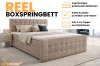 Reel boxspringbed highlights: 2 bedboxen, kleurkeuze en incl. koudschuim topper.