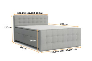 REEL Boxspringbett Komplettbett Polsterbett