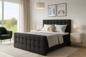 REEL Boxspringbett Komplettbett Polsterbett