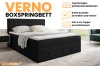 Verno box spring bed highlights: 2 bed boxes, various sizes and 4 cm cold foam-topper.