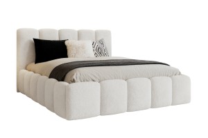 VALIA Polsterbett mit Bettkasten und Lattenrost Bouclé Deine Möbel