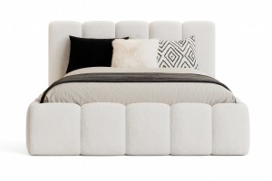 VALIA Polsterbett mit Bettkasten und Lattenrost Bouclé Deine Möbel