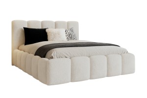 VALIA Polsterbett mit Bettkasten und Lattenrost Bouclé Deine Möbel