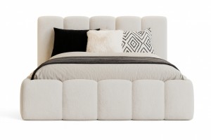 VALIA Polsterbett mit Bettkasten und Lattenrost Bouclé Deine Möbel