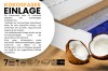 Matratze mit Kokosfaser-Einlage für natürliche Stabilität und ergonomischen Liegekomfort.