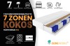7-Zonen Taschenfederkernmatratze mit Kokosschicht, Härtegrad H4, Oeko-Tex zertifiziert