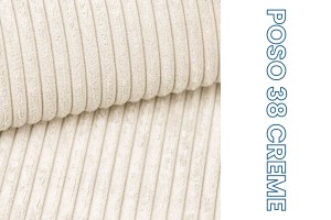 SIDNEY 90x200/140x200 Weiß Hochbett mit ausziehbarer Couch in beigem Stoff poso 38 Deine Möbel