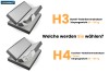Comparison of Bonnell spring mattress H3 and pocket spring mattress H4 for boxspring beds.