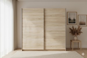 ARLO II Schwebetürenschrank Schiebetürenschrank mit Spiegel, Kleiderschrank 150 / 200 cm Deine Moebel