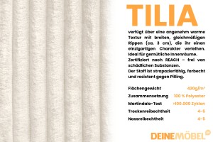 TIMON Sofa 3-Sitzer 245 cm breit mit Schlaffunktion Cord Stoff Deine Moebel