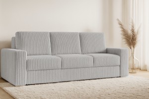 TIMON Sofa 3-Sitzer 245 cm breit mit Schlaffunktion Cord Stoff Deine Moebel