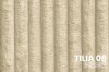 TILIA 08 Beige - Beiger Plüschstoff mit Rippenmuster, gemütlicher Bezugsstoff.