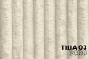 TILIA 03 Ecru - Ecrufarbener Plüschstoff mit Rippenstruktur, weicher Dekostoff.