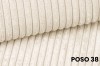 Nahaufnahme des Cord-Stoffes POSO 38 in Beige.