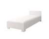 Modernes weißes Einzelbett mit Matratze für das Schlafzimmer
