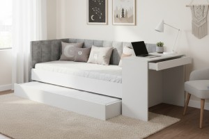 FABIAN 90x200 Jugendbett Multifunktionsbett Kinderbett Bett mit Ausziehbett Deine Möbel