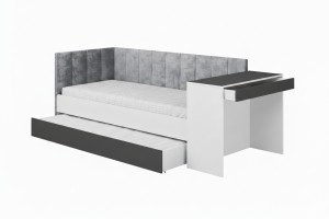 FABIAN 90x200 Jugendbett Multifunktionsbett Kinderbett Bett mit Ausziehbett Deine Möbel