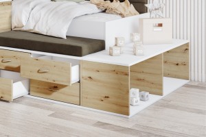 AMI 90x200 Jugendbett Multifunktionsbett Kinderbett inkl. Schreibtisch Bett Deine Möbel