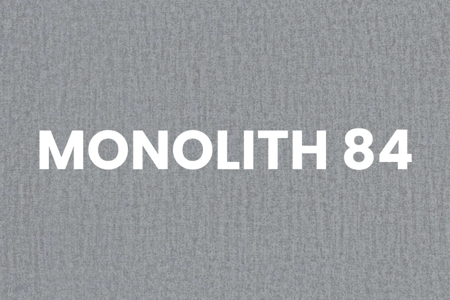 Hochwertiges Stoffmuster Monolith 84 in Grau für langlebige Polsterstühle und Möbel.
