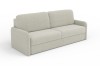 Kompaktes 2-Sitzer Sofa in hellem Beige, moderne Polstermöbel.