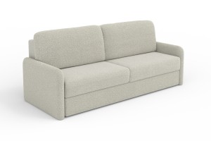 BIANCO Sofa 2-Sitzer mit Schlaffunktion Bettkasten, Schlafsofa Möbel