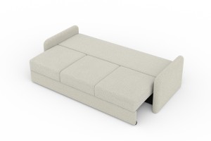 BIANCO Sofa 3-Sitzer mit Schlaffunktion Bettkasten, Schlafsofa Möbel