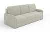 Elegantes 3-Sitzer Sofa in hellem Beige mit komfortabler Polsterung.
