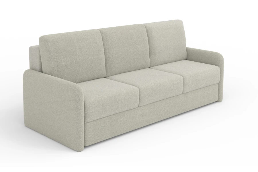 Elegantes 3-Sitzer Sofa in hellem Beige mit komfortabler Polsterung.